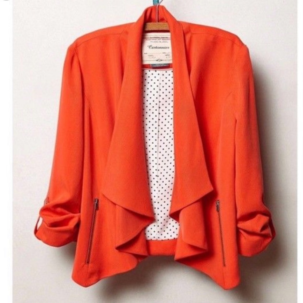 Super fun anthropology/ cartonnier draped jacket